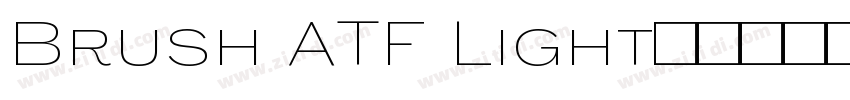 Brush ATF Light字体免费下字体转换